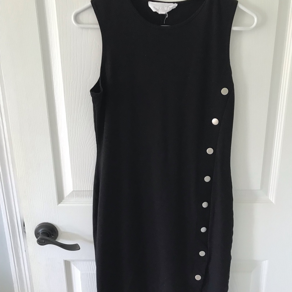 Knit black dress